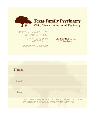 Texas Family Psychiatry Logo, Website Design & Development